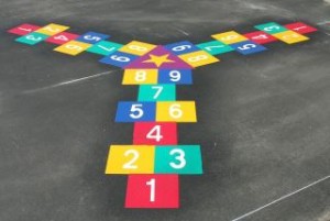 playground markings - hopscotch