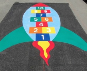 playground markings rocket