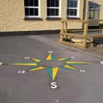 playground markings - compass