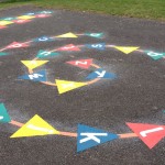 A-Z Alphabet Spiral Playground Marking